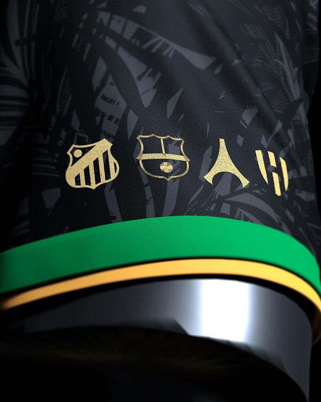 Camisa The prince Neymar Jr 10 Preta Comma Football