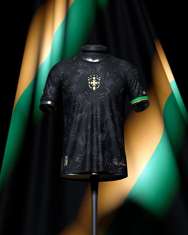 Camisa The prince Neymar Jr 10 Preta Comma Football