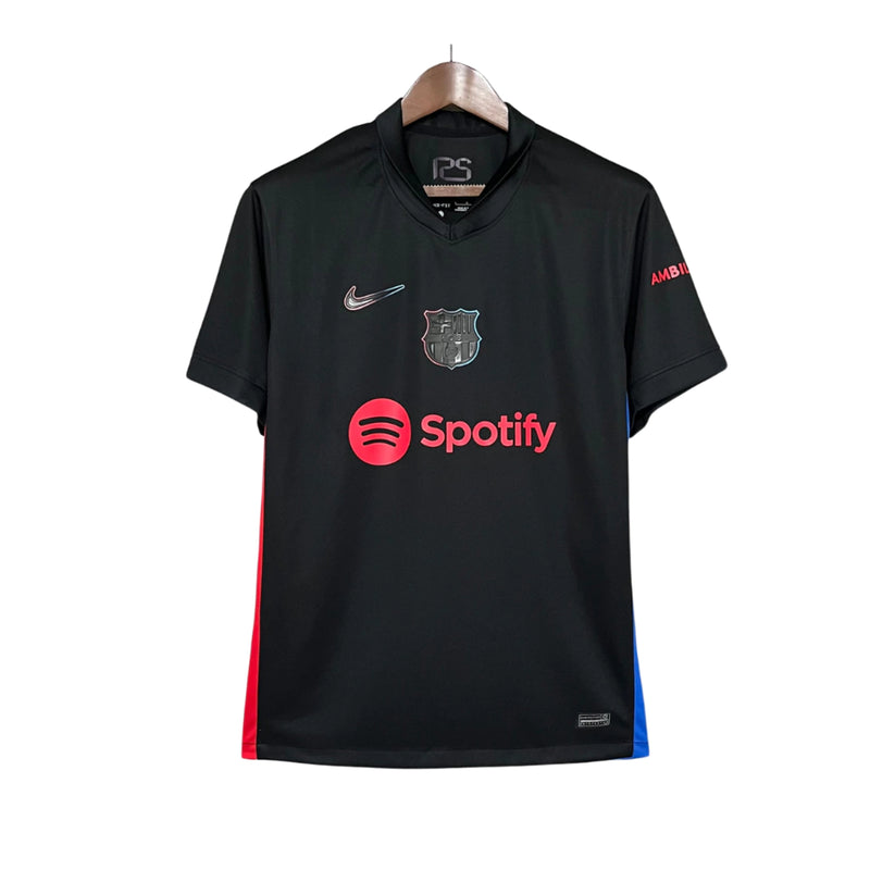 Camisa Barcelona Away 24/25 - Torcedor Masculina Preta