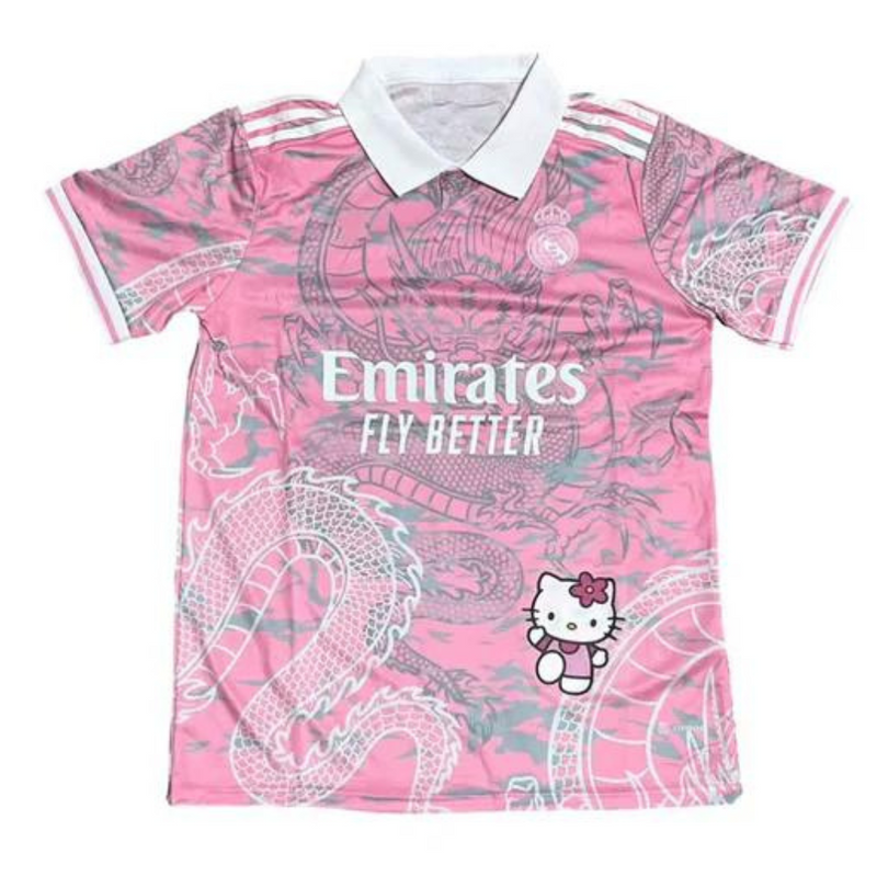 Camisa Real Madrid Hello Kitty 24/25 Torcedor Adidas - Rosa